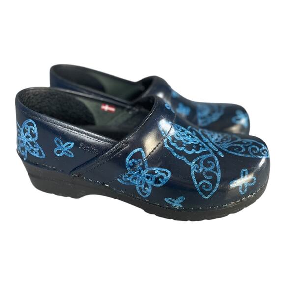 Sanita Women’s Original Butterfly Print Clogs Size-41 (11) - Picture 1 of 9